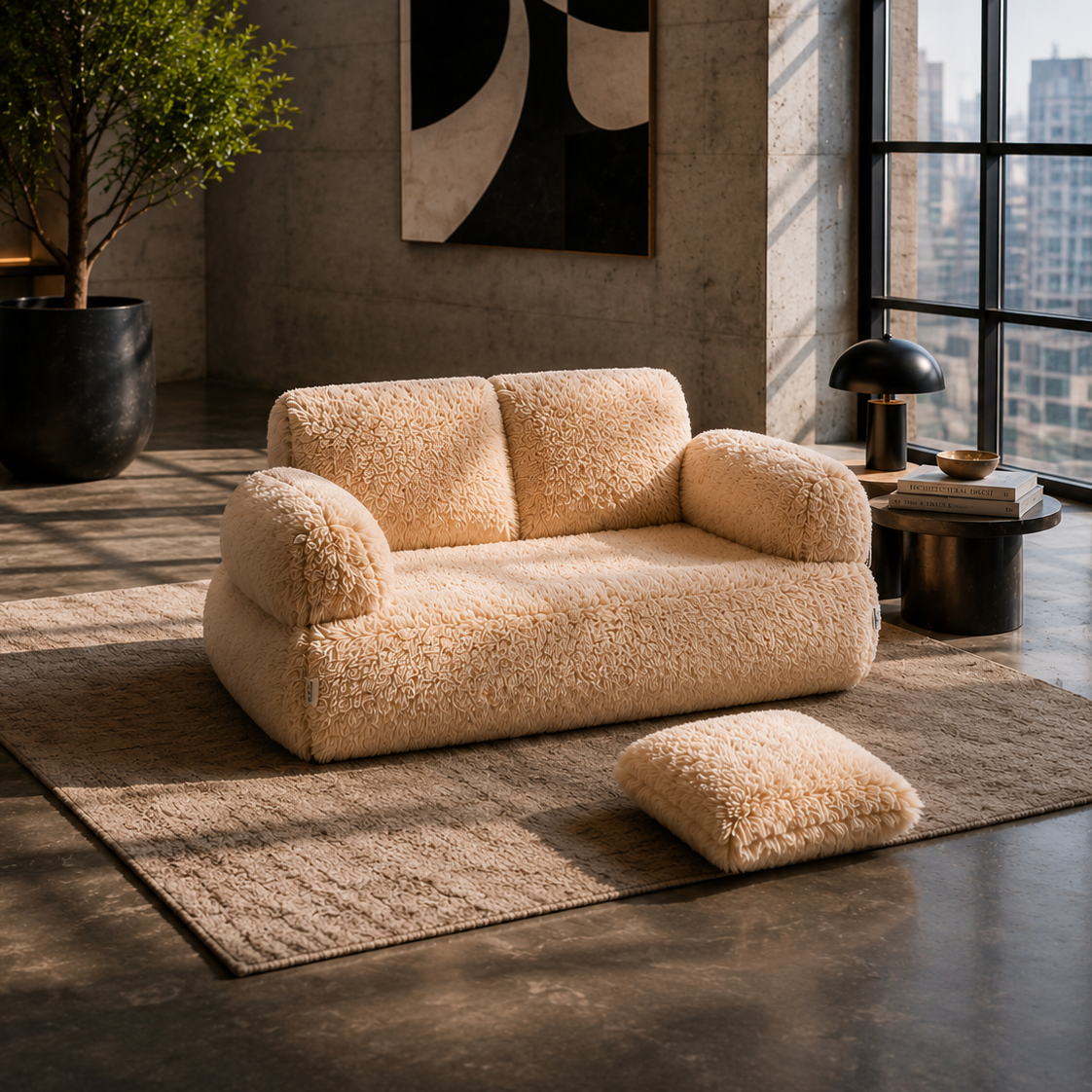 Luxury Plush Cat Sofa Bed