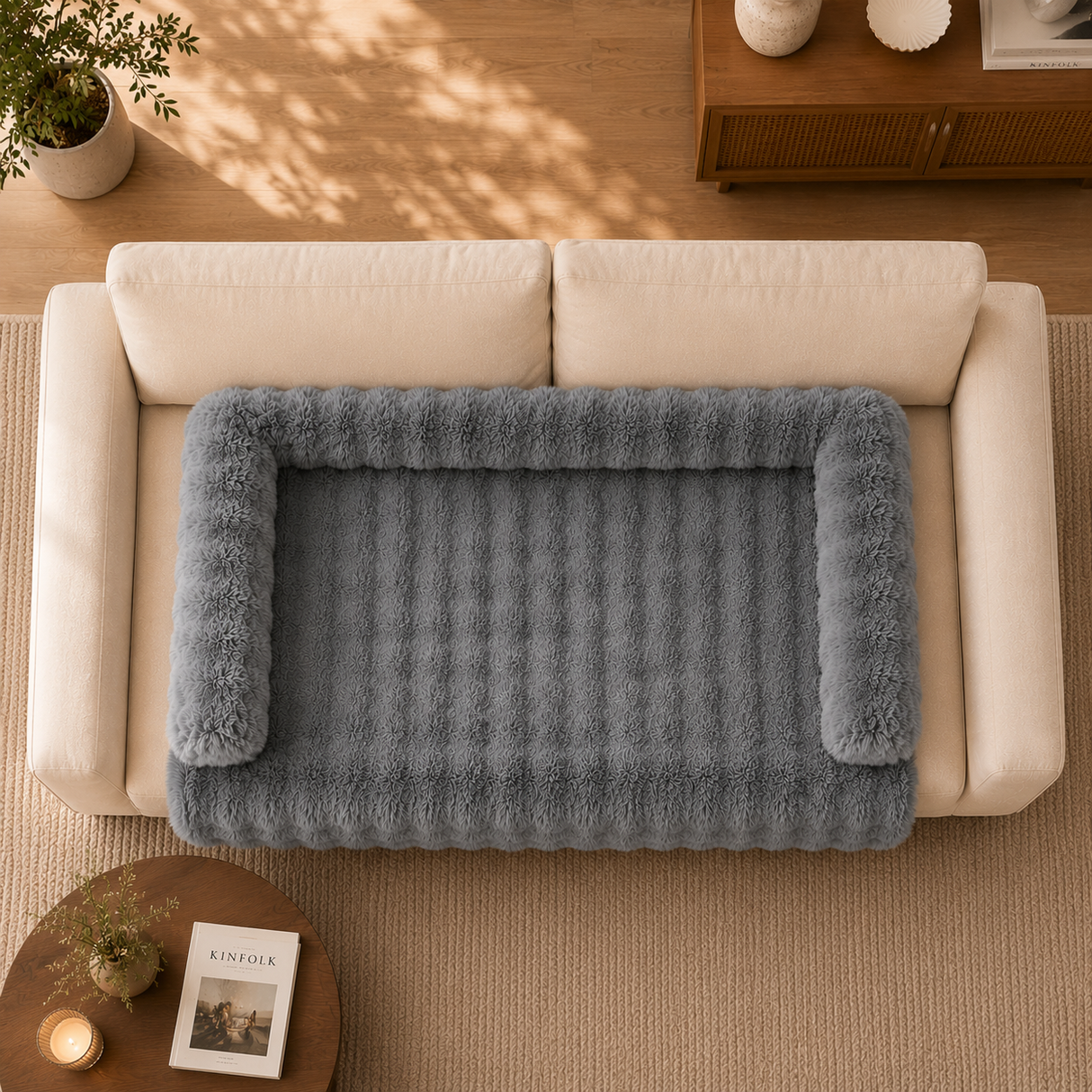 Luxury Plush Couch Protector Bed