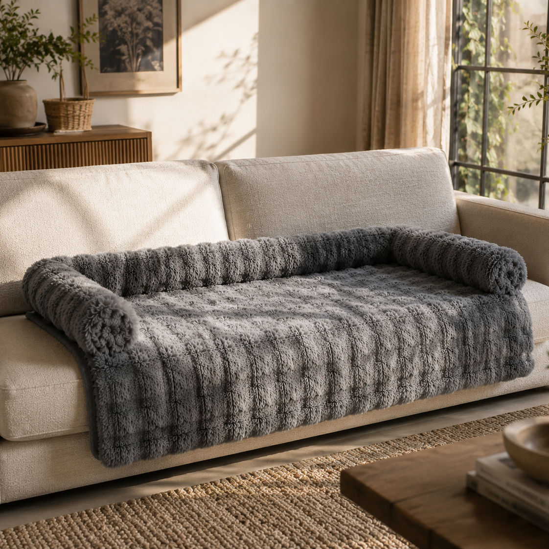 Luxury Plush Couch Protector Bed